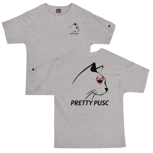 PrettyPusc x Champion Front N Back T Shirt