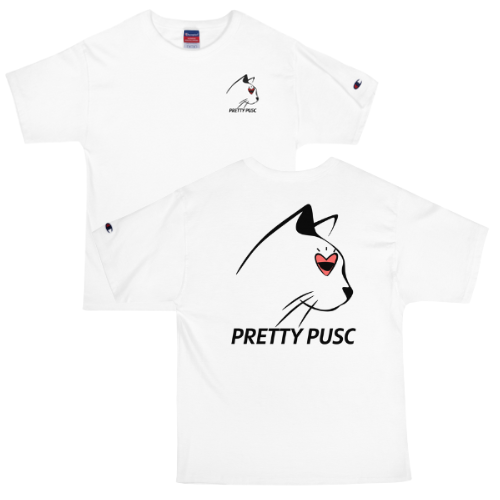 PrettyPusc x Champion Front N Back T Shirt