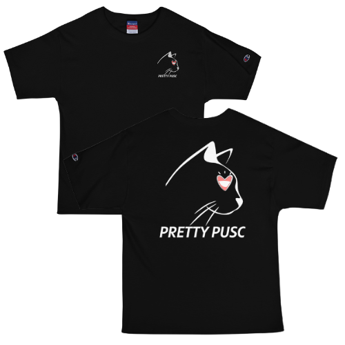 PrettyPusc x Champion Front N Back T Shirt
